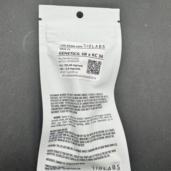 710 LABS Live Resin Vape